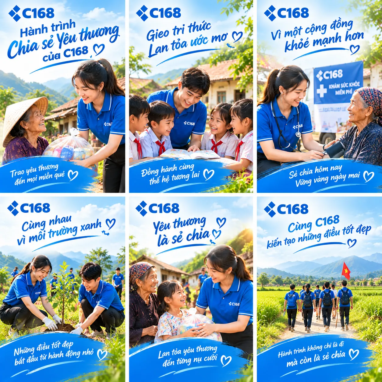 C168 hành trình từng bước chân yêu thương